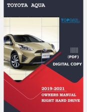 TOYOTA AQUA HYBRID 2019-2021 OWNERS MANUAL